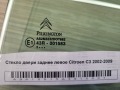 Стекло двери заднее левое Citroen C3 2002-2009